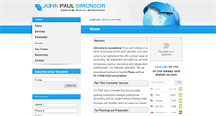 Desktop Screenshot of johnpaulcpa.com