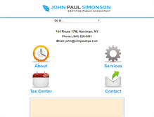 Tablet Screenshot of johnpaulcpa.com